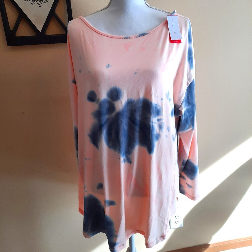 NWT LANE BRYANT LIVI Soft Crew Neck Workout Tee 18/20
